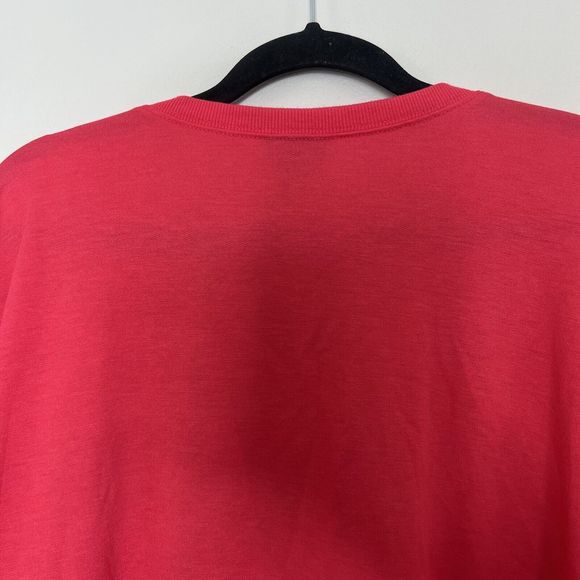 Torrid Sweatshirt Women's 3 3X Red French Terry Crew Neck Eyelet Drop Shoulder - Picture 8 of 10